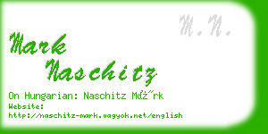 mark naschitz business card
